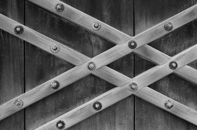 二条城 Nijo Castle, Kyoto Door Detail Wabi Sabi Wood Craft A. Henry Rose UTSOA University of Texas Austin School of Architecture Japan Japanese 35mm Film Photography 日本