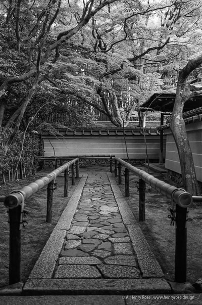 高桐院 Koto-in, Kyoto Japanese Temple Architecture Path A. Henry Rose UTSOA University of Texas Austin School of Architecture Japan Japanese 35mm Film Photography 日本